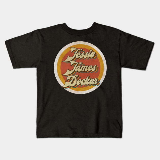 circle vintage Jessie James Decker Kids T-Shirt by KewanAlasStore